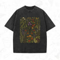 Vintage Botanical Butterfly T-Shirt – Wildflower Garden Lover Wash Tee
