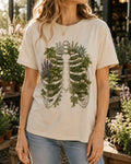 Herb Garden Ribcage T-Shirt – Botanical Anatomy Gardening Tee