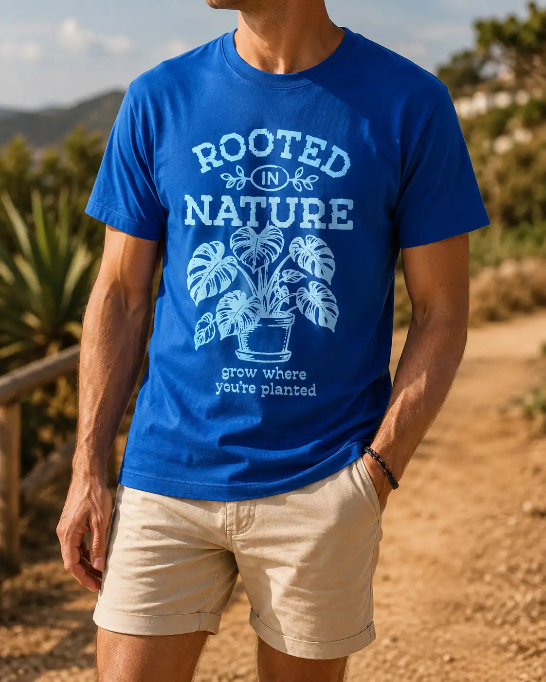 Rooted in Nature T-Shirt – Grow Where You’re Planted Botanical Tee