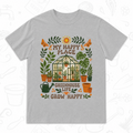 My Happy Place Greenhouse T-Shirt – Greenhouse Life Gardening Graphic Tee