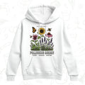 Pollinator Garden Hoodie – Bee, Butterfly and Wildflower Gardening Pullover