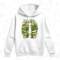 Vegetable Garden Ribcage Hoodie – Botanical Anatomy Gardening Pullover
