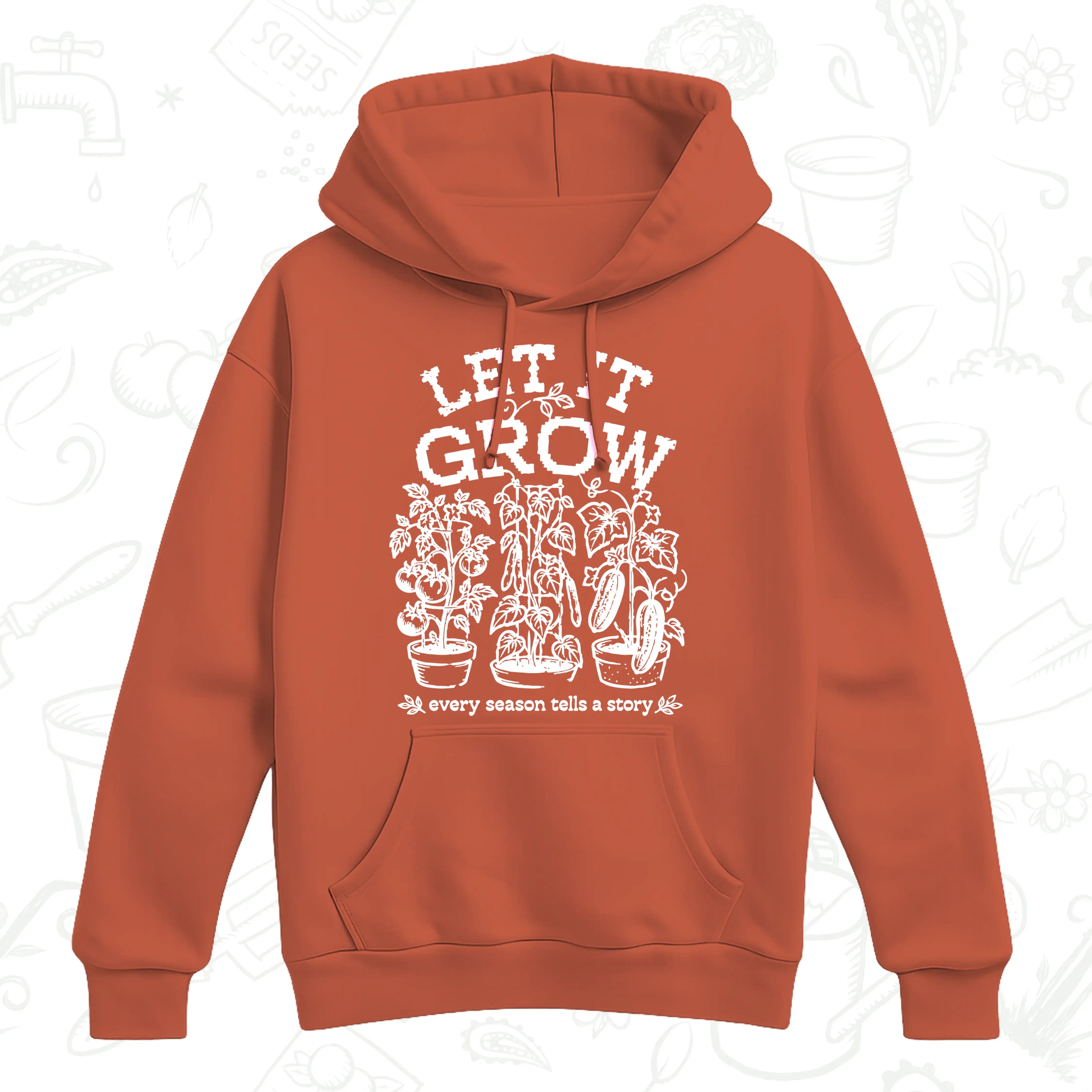 Let It Grow Vegetable Gardening Hoodie – Grow Your Own Garden Pullover