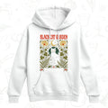 Black Cat Garden Hoodie – Gothic Botanical Cat Lover Pullover