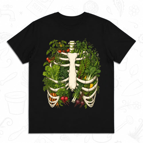 Garden Grown Within T-Shirt – Vegetable Ribcage Gardening Graphic Tee